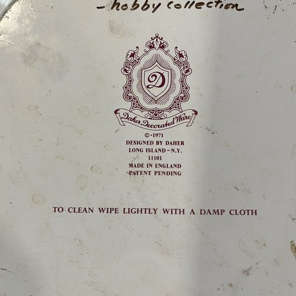 Daher England Tin Decorated Ware - Vintage 1971 - Beautiful Fall Colors - Picture 12 of 12